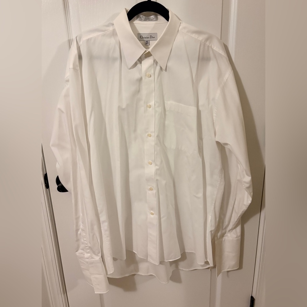 Dior Men's Classic White Dress Shirt